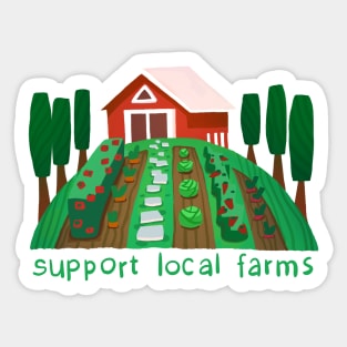 Support local farmers Sticker